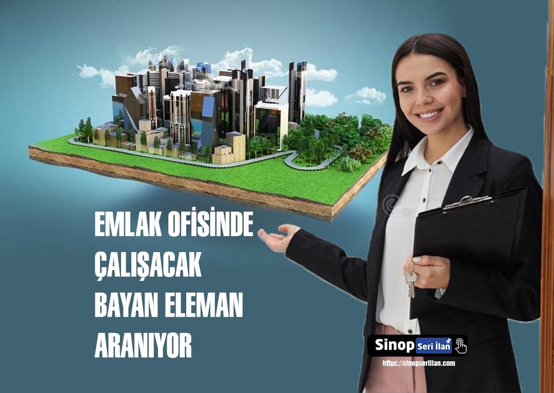 Emlak Ofisinde Çalışacak Bayan Eleman Aranıyor