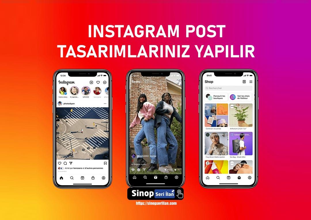 Instagram Post Tasarımlarınız yapılır